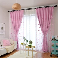 pastoral purple curtains for living room blackout princess pink curtain for girl kids bedroom home decorative nordic curtains