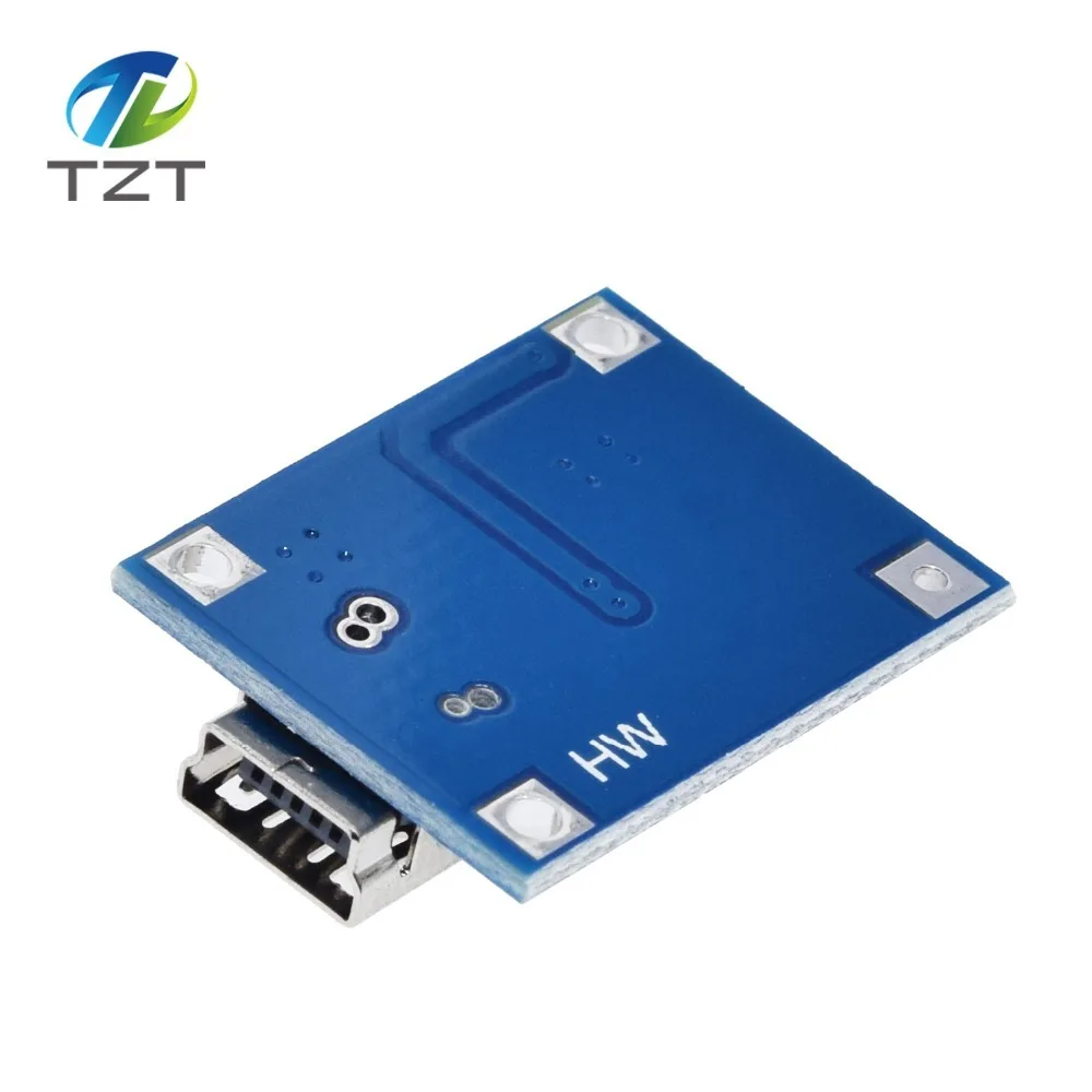 TZT тип-c/Micro USB 5V 1A 18650 TP4056 модуль зарядного устройства литиевой батареи зарядная плата с защитой двойные функции 1A li-ion
