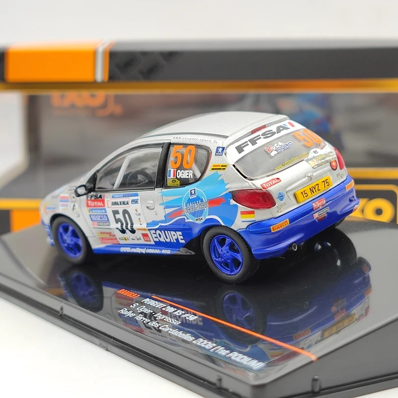 IXO 1:43 для P ~ 206 XS #50 S.Ogier Rallye Terre des Cardabelles 2006 RAM697 литье под давлением модель