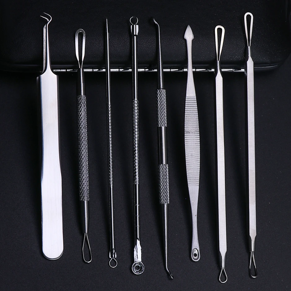 1 комплект средство для удаления черных точек экстрактор ухода за кожей лица иглы