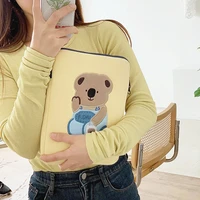 korean kawaii apple ipad sleeve case bag cute koala 9 7 10 5 13 inch laptop ipad bag girls ipad pro 11 tablet handbag pouch wy38