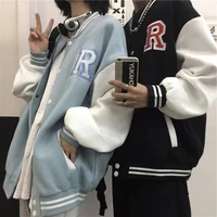 students cardigan unisex high quality baseball uniform 2021 new ladies loose jacket couple tops college style mens coat