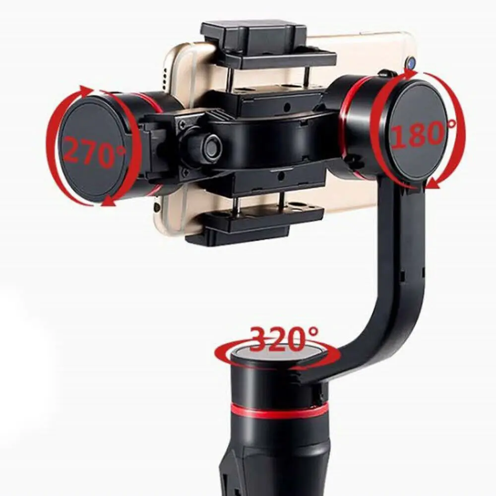 

3-Axis Handheld PTZ Stabilizer Gimbal Smartphone Gopro Camera Selfie Stick Tripod