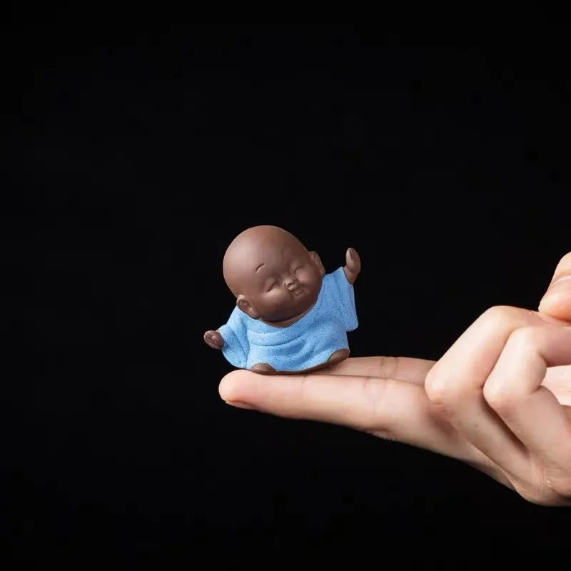 Чайный питомец на палец фиолетовая глина маленький карманный кунг-фу милые