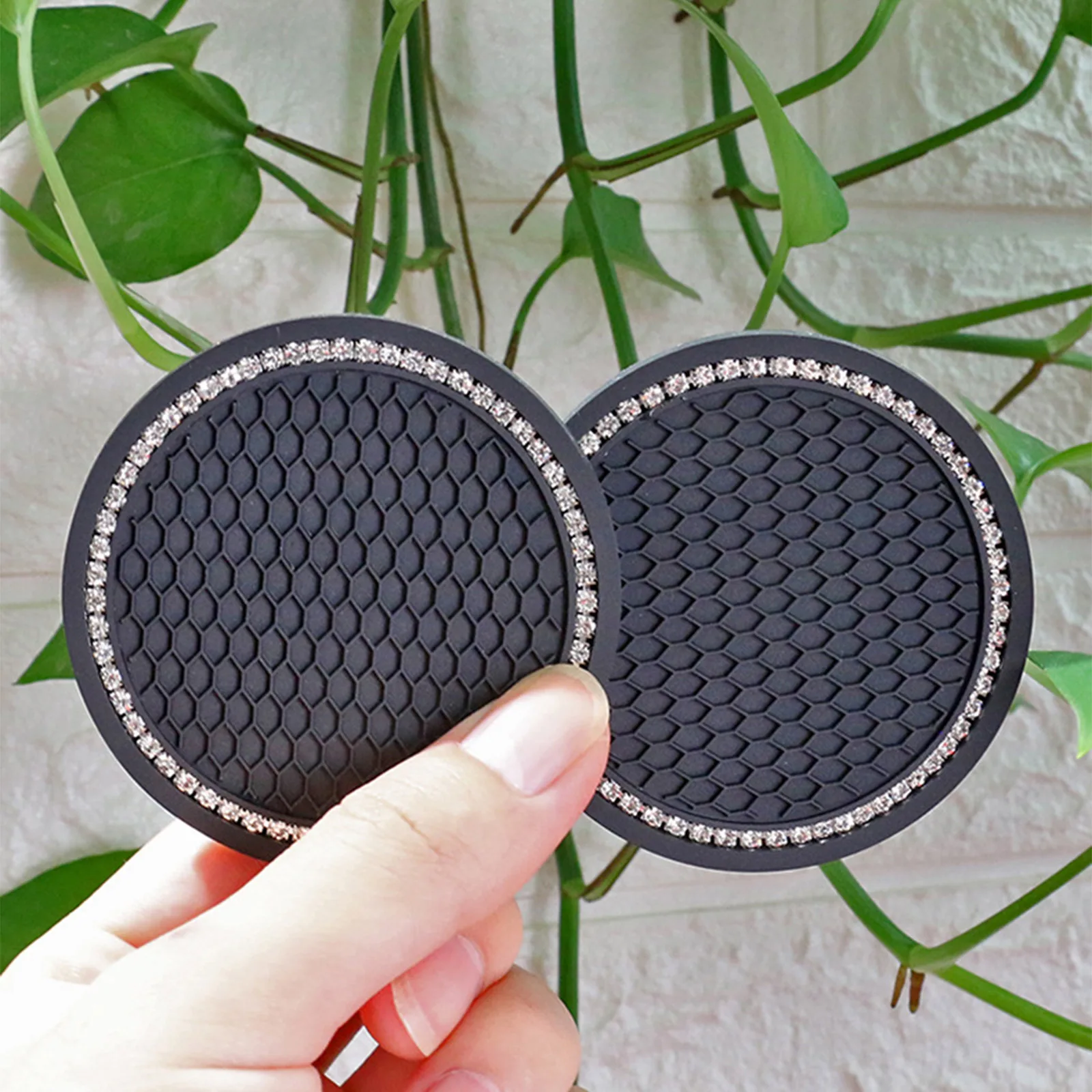 Автомобильная подушка для чашки с водой коврик хранения денег алмазной