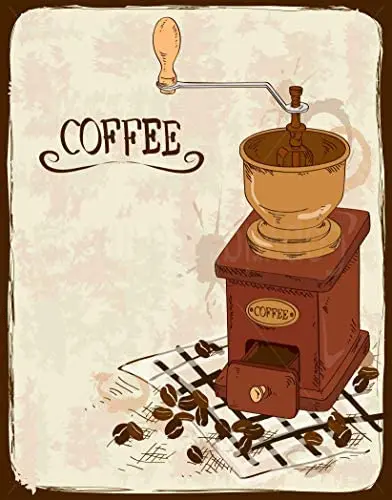 

Tin Metal Sign Coffee Kitchen Cafe Poster Wall Plaque Home Decoration Retro Vintage Mural Wall Panel Dimensions 8 X 12 es