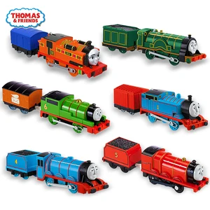 Оригинальная электрическая модель автомобиля Thomas and Friends, 1:43, литой трек, мастер-поезда, мотор, металлическая модель, аккумулятор, детская игрушка
