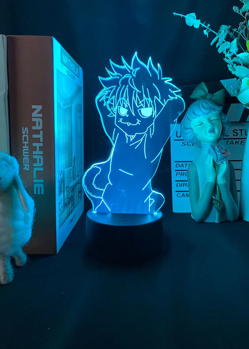 СВЕТОДИОДНЫЙ ночник в стиле аниме Hunter X Fuuny Killua Zoldyck 3d светильник льник для