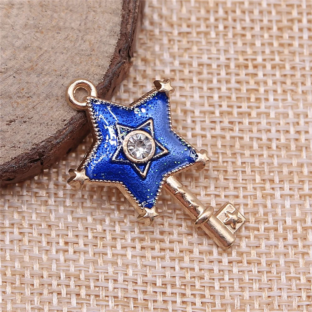 10 шт. 21x3 мм волшебная палочка, Подвески Kc Позолоченные для рукоделия, подвески, ювелирные детали