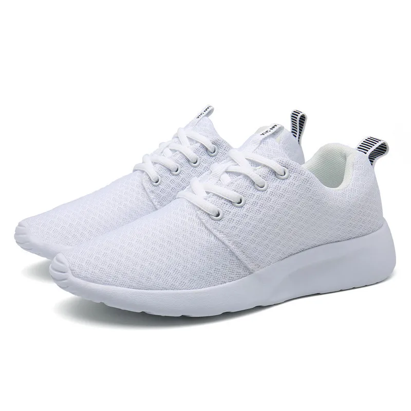 Мужские дышащие кроссовки сетчатые плоская подошва повседневная прогулочная