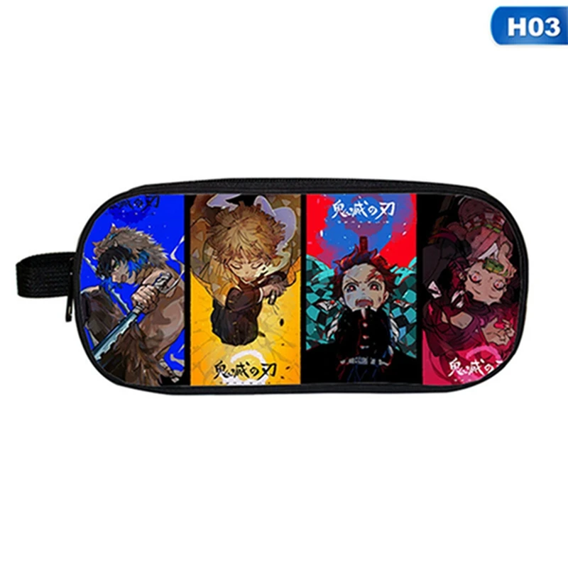 

Demon Slayer: Kimetsu No Yaiba Creative Student Pencil Case Teenage Boy GirlStorage Bag Kids School Supplies Stationery