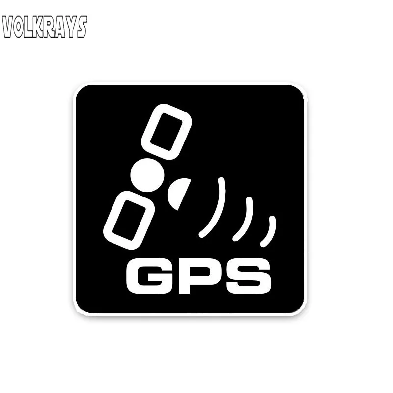 

Vilkrays креативные автомобильные стикеры белый и черный GPS простые аксессуары отражающие водонепроницаемые чехлы царапины ПВХ наклейка, 9 см * ...