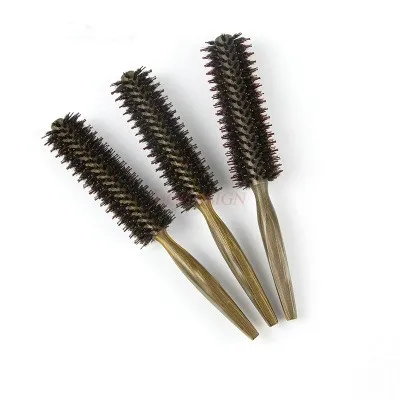 salon hair comb  Hair salon hair stylist dedicated wooden comb pig bristle comb hair curling anti-static hair styling comb