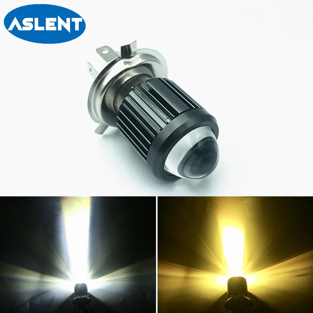 1 шт. H4 LED BA20D H6 Мотоцикл головной светильник CSP чипы hi/короче спереди и длиннее