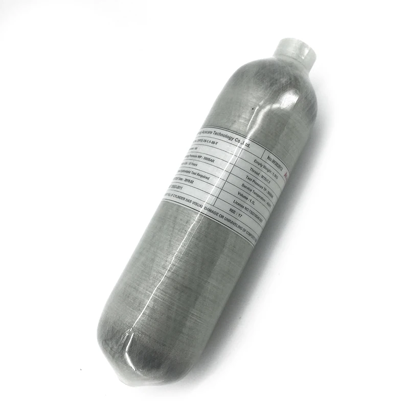 AC3011 Acecare 300 бар 1.1л PCP Пейнтбол углеродного волокна цилиндр HPA сжатого воздуха Танк
