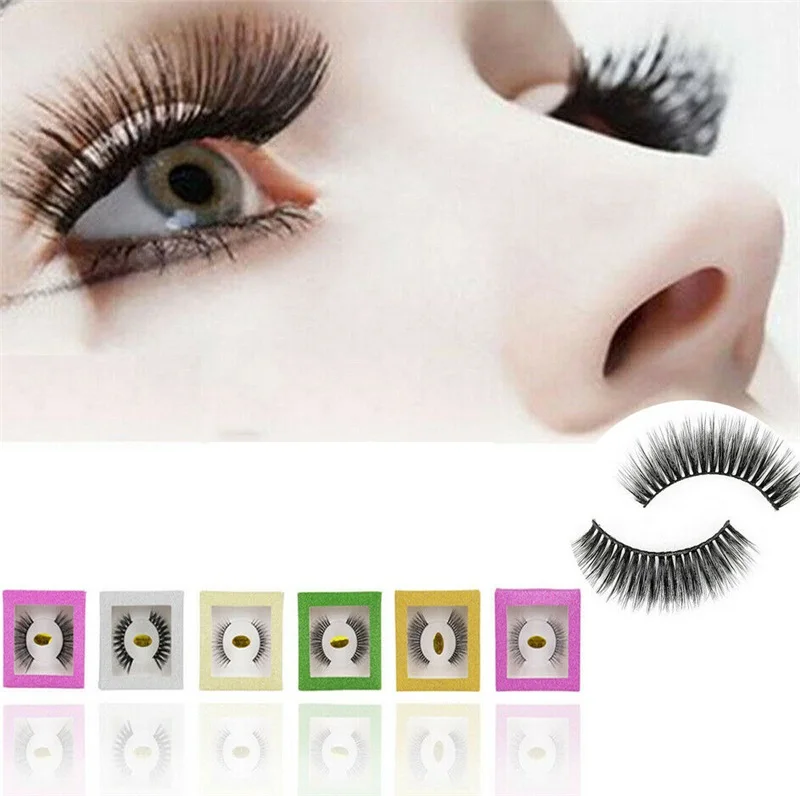 1 пара горячих 3D блестящих норковых волос накладные ресницы пушистые шпионские