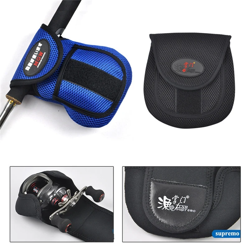 Рыболовная катушка чехол сетки Fly Ткань сумка защитный для хранения держатель