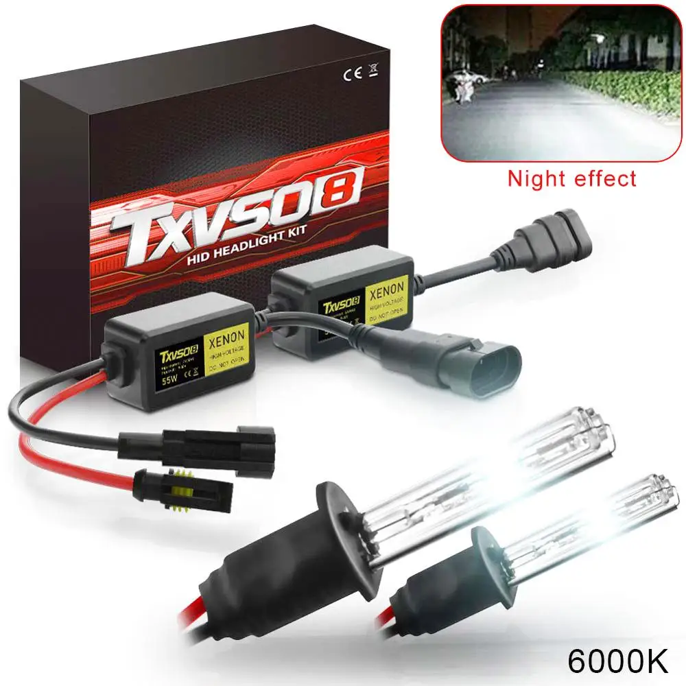 2 шт. 55 Вт HID Xenon Конвертация Canbus фары конверсионный комплект лампы H1 H3 H7 H8/H11 H4