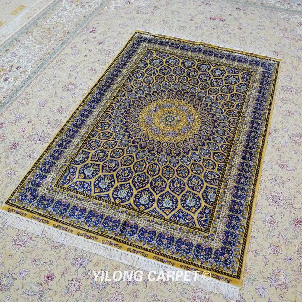 Традиционные турецкие Коврики ручной работы Yilong 4 'x 6' коврики в античном