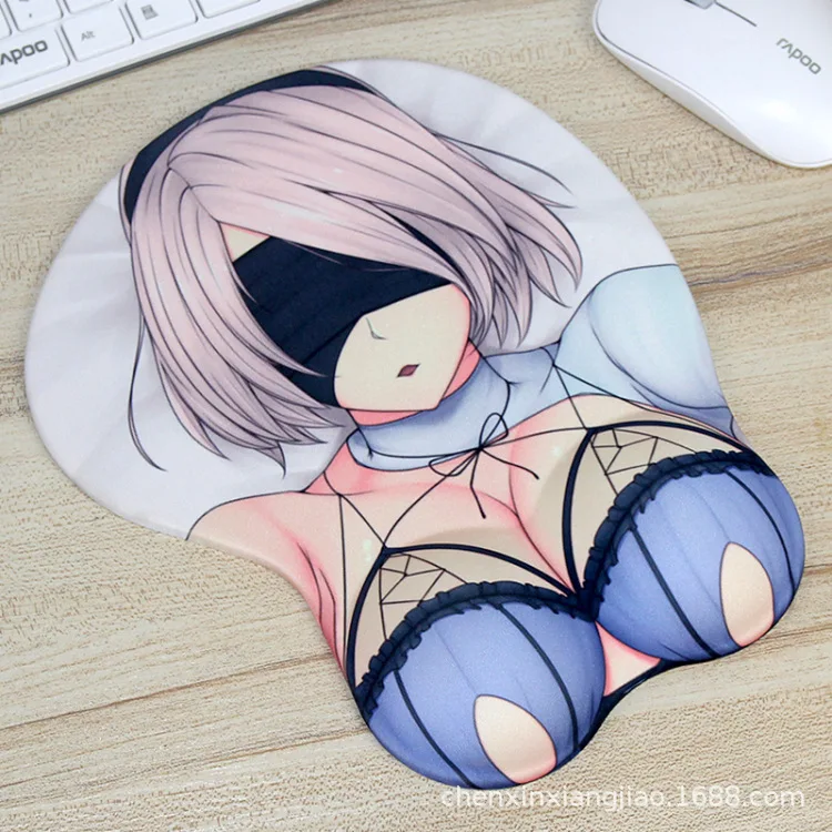 12 Miku Saber Nier Song Hana PUBG бетмен И Дедпул Fate DVA сексуальный сундук Мягкий гель 3D коврик для мыши эргономичный коврик для мыши с поддержкой запястья - Цвет: 12