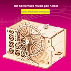Игрушки ручной работы, 3D деревянная головоломка, креативный держатель для ручек, музыкальная шкатулка в сборе, популярный подарок для детей и взрослых на Рождество
