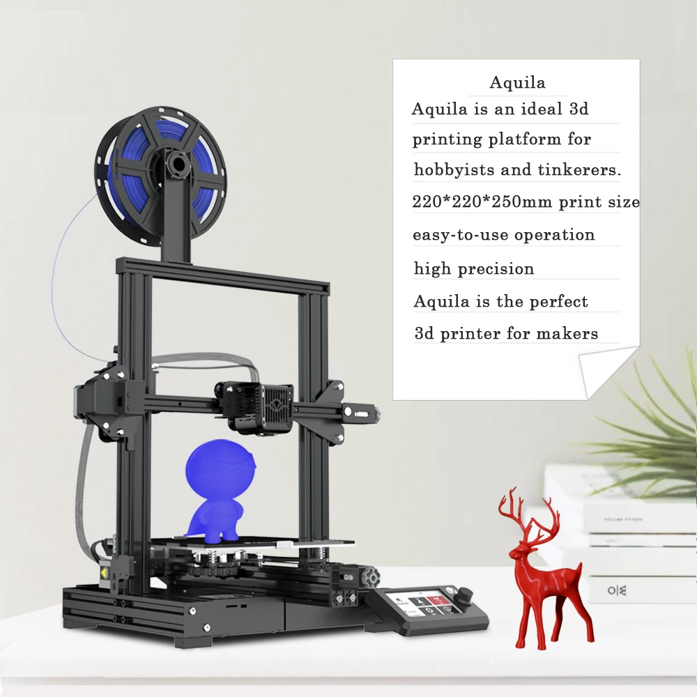 3D-принтер Voxelab Aquila с функцией возобновления печати после сбоя питания сенсорным