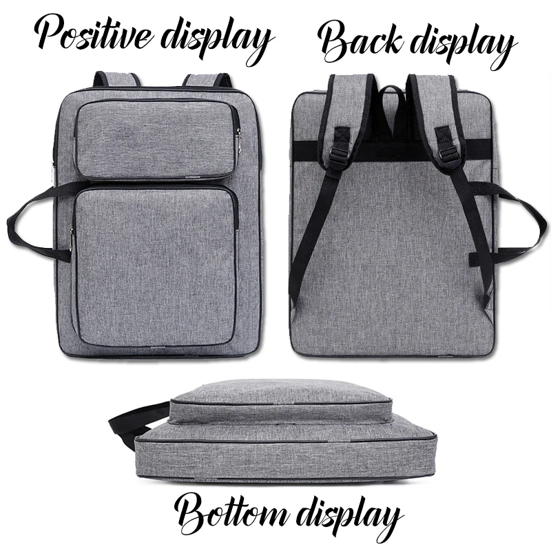 8K большая сумка для рисования из ткани Оксфорд карандашей на плечо