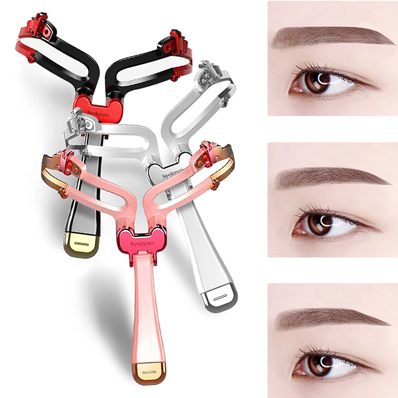 1 шт. Регулируемый ручной трафарет в форме бровей Макияж формирование инструмент