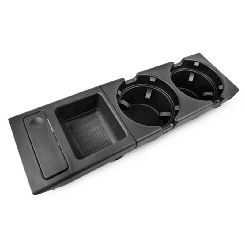 Черный стиль автомобильный держатель для центральной консоли монет коробка