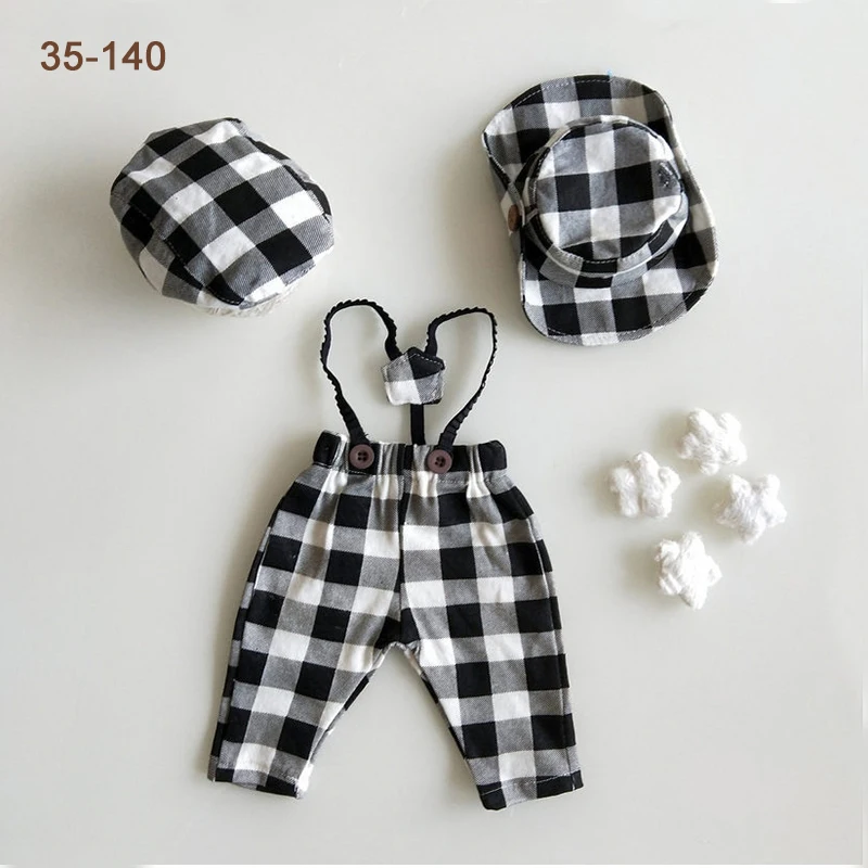 Комплект одежды для фотосъемки новорожденных мальчиков предметы в ковбойском