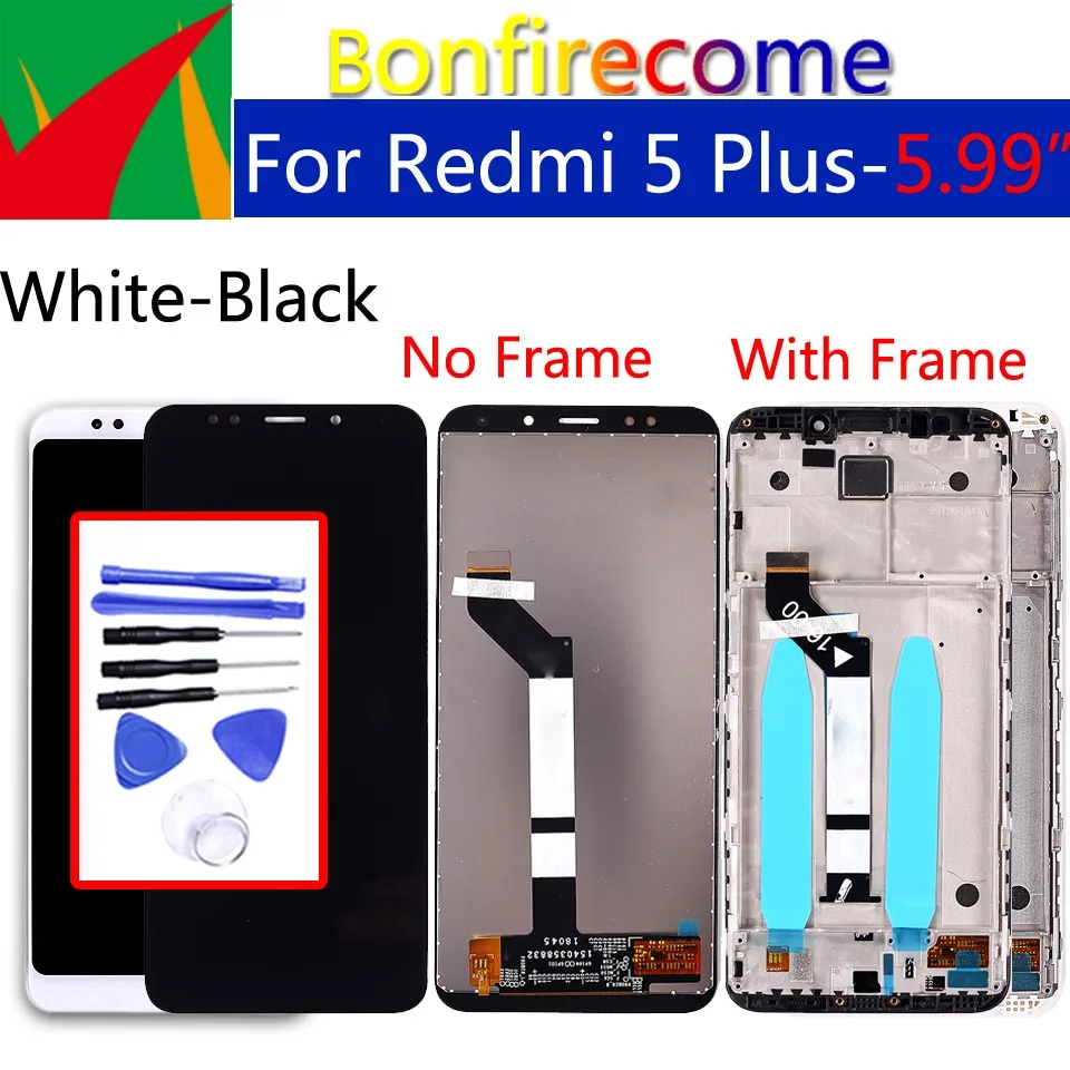 

5.99" Original For Xiaomi Redmi 5 Plus Touch Screen Digitizer LCD With Frame Assembly Replacement For Redmi 5 Plus LCD Display 2160*1080