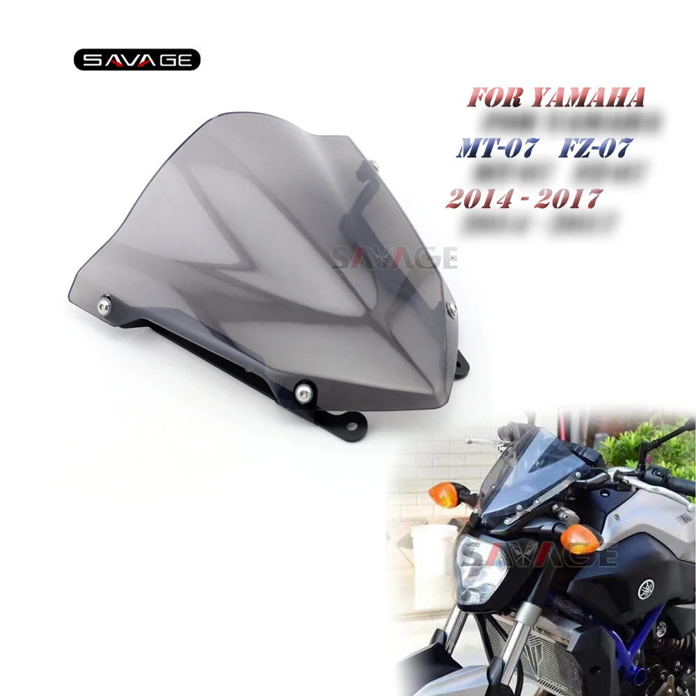 Лобовое стекло для Yamaha Mt07 Mt 07 Fz Fz07 2014 2015 2016 2017 аксессуары мотоциклов Pare brise