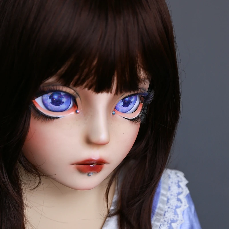 

(S08) HIDOLLS качество ручной работы для женщин и девушек, половинки головы Косплэй японский ролевая игра BJD маска кигуруми кукла Трансвестит мас...