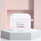 Мягкий чехол для Apple Airpods 3 с надписью 