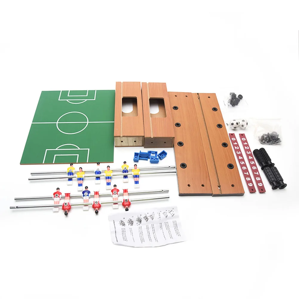 

Smooth Wooden Tabletop Foosball Ball Sports Mini For Kids Family Fun Gift Educational Toy Home Board Game Score Keeper Exercise