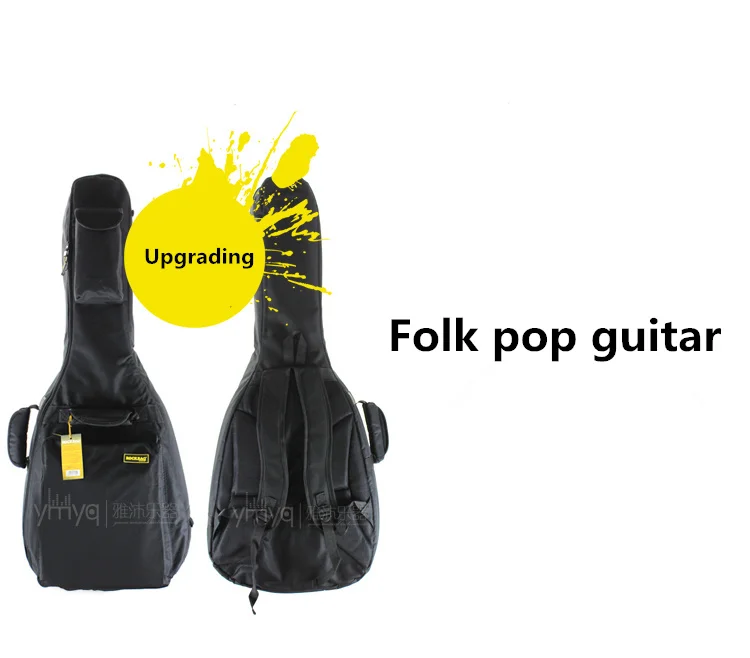 Folk pop guitar Водонепроницаемый утолщенный 40 41 народный Flattop Balladry классический акустический бас-гитара сумка чехол рюкзак аксессуары для бас-гитары Gig - Цвет: Folk pop guitar