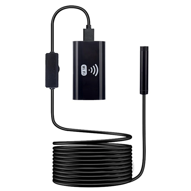 Топ F99 WIFI эндоскоп камера 8 мм объектив HD720P 1 м жесткий провод беспроводной