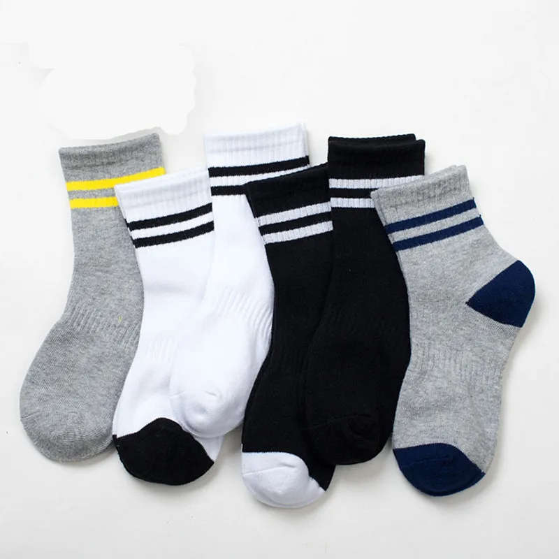 

3-12T Spring Socks Boy Baby Cotton Fashion Stripe Casual Boys Socks Girl Socks for Children