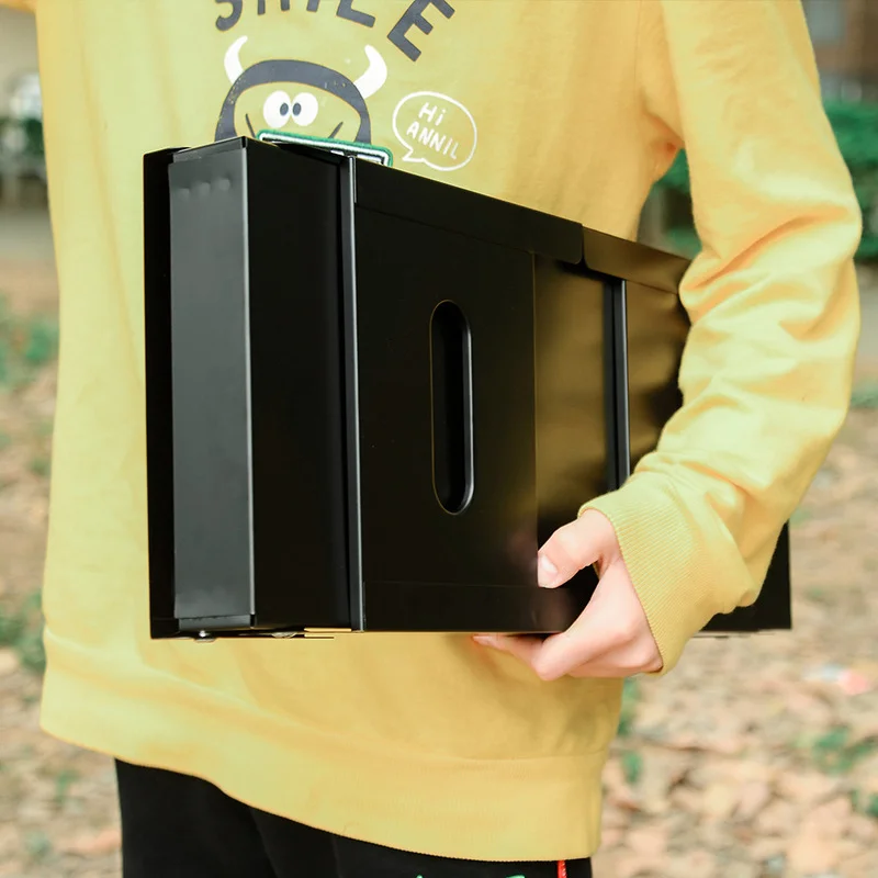 Черная трапециевидная ножка для барбекю прямоугольная Портативная Складная