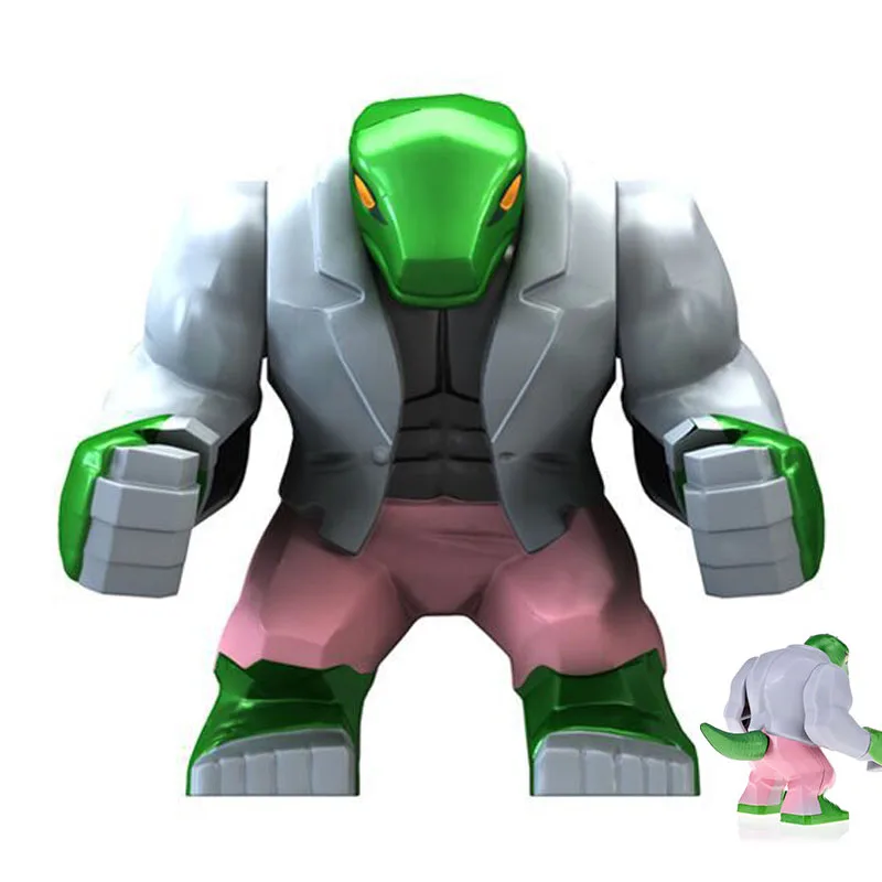 Конструктор Человек паук ящерица человек Рино жонгернаут танос модель фигурки