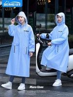 fashion raincoat waterproof long plastic suit hooded poncho women raincoat gabardina mujer household merchandises bd50rr