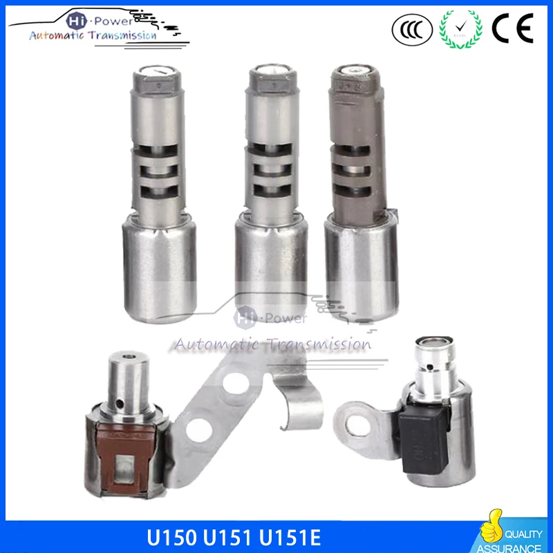 

U150 U151 U151E U250 U250E set 5pcs Transmission Solenoid Valve for Toyota 2004 2005 2006 2007 2008 2009-2014