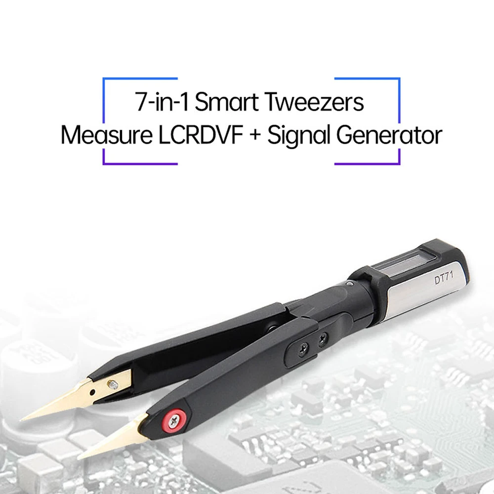 Цифровой мини-пинцет DT71 Smart SMD LCRDVF Tester мультиметр генератор сигналов для