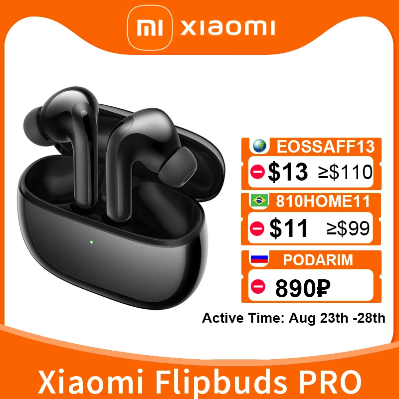Наушники Xiaomi FlipBuds Pro с шумоподавлением беспроводные наушники Bluetooth 2021 TWS