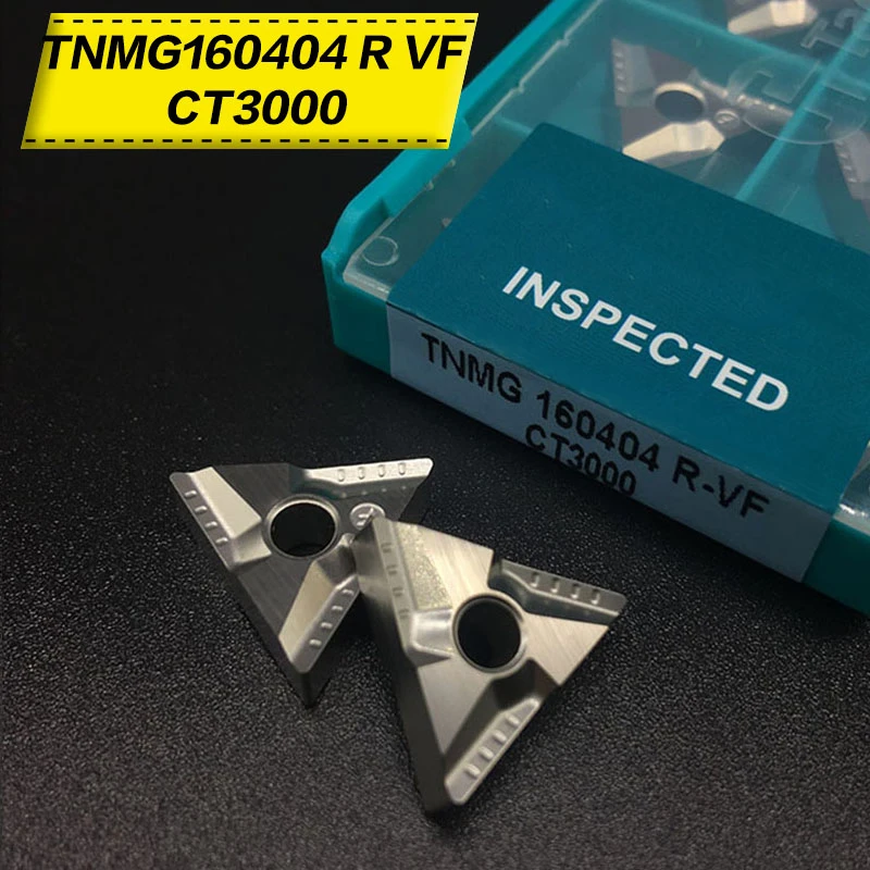 10 шт. Tnmg160404 R VF CT3000 внешние токарные инструменты сертификат класса карбида