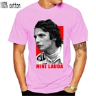 Новинка, черная футболка Ники Lauda 2021, повседневные мужские креативные футболки с коротким рукавом, футболки для Шелкового экрана