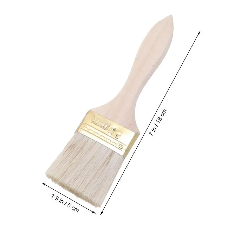 

23pcs Paint Brushes Wooden Handle Bristle Brush For Wall And Furniture Painting Paint Brush (2inch, Thin Handle)