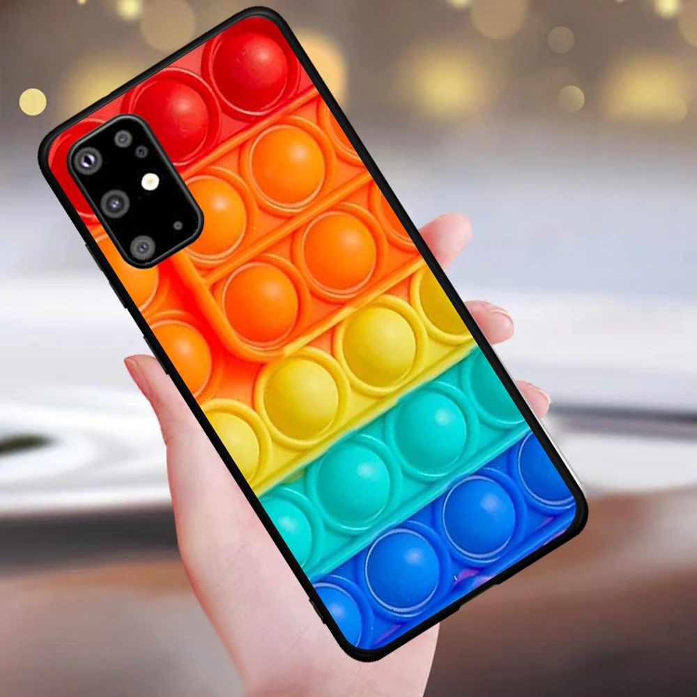 

2021 Bubble Fidget Reliver Stress Antistress for Samsung Galaxy S7 Edge S8 S9 S10e S20 S21 Note 8 9 10 20 Ultra Plus Phone Case