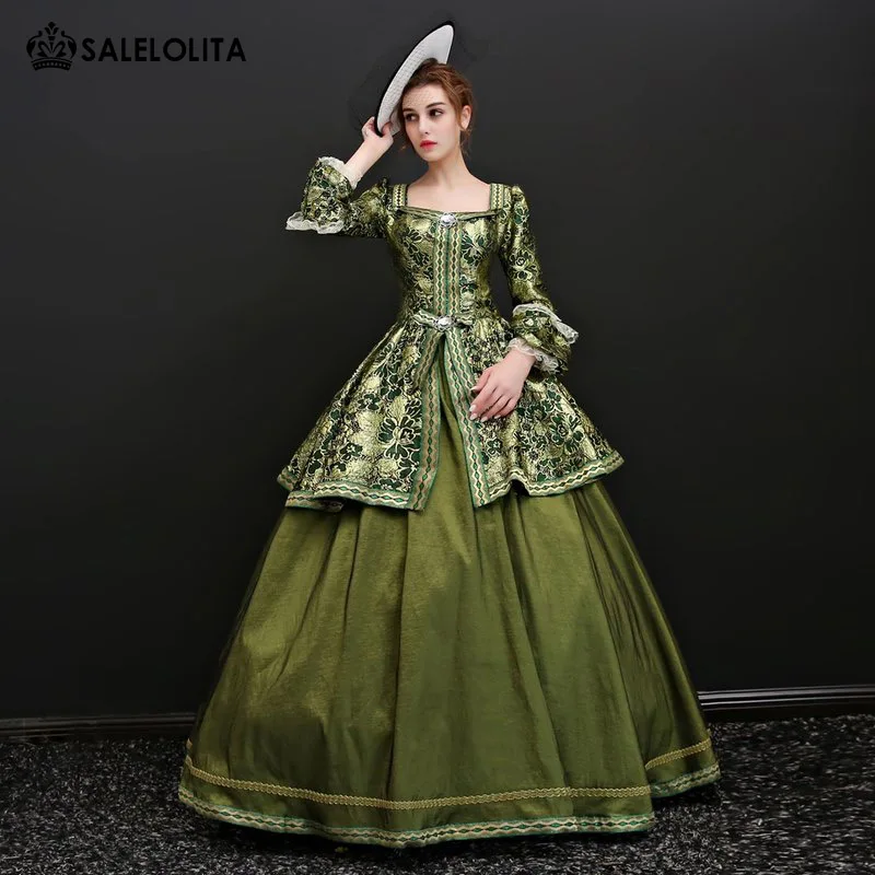 

17th 18th Century Rococo Princess Gowns Marie Antoinette Masquerade Gown Southern Belle Floral Dress For Women Customized