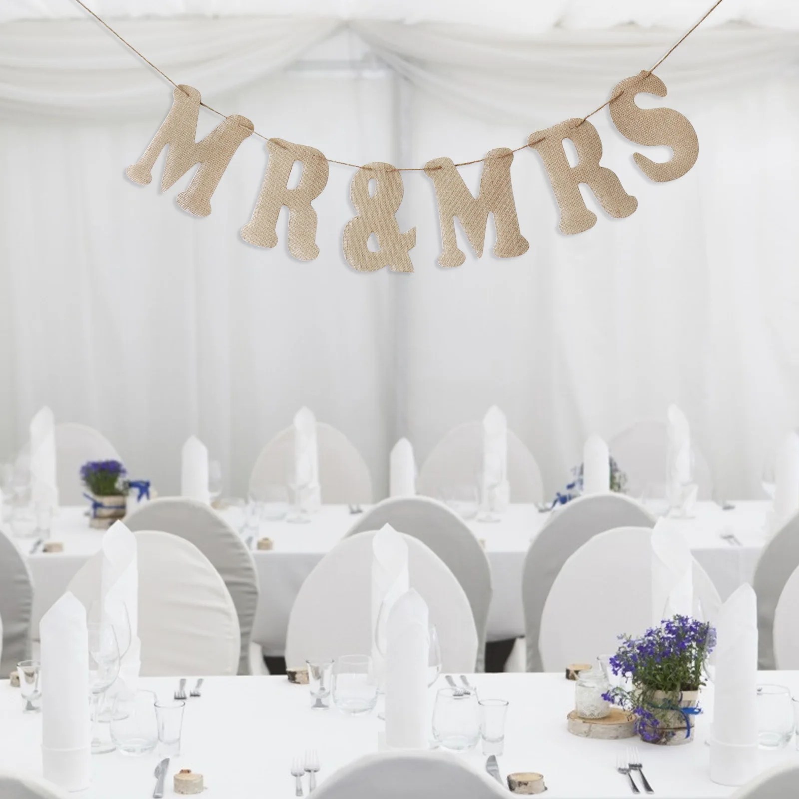 Льняные флажки с надписью Love Heart Mr and Mrs Rustic Hessian Jute флаги в виде тыквы флаг из
